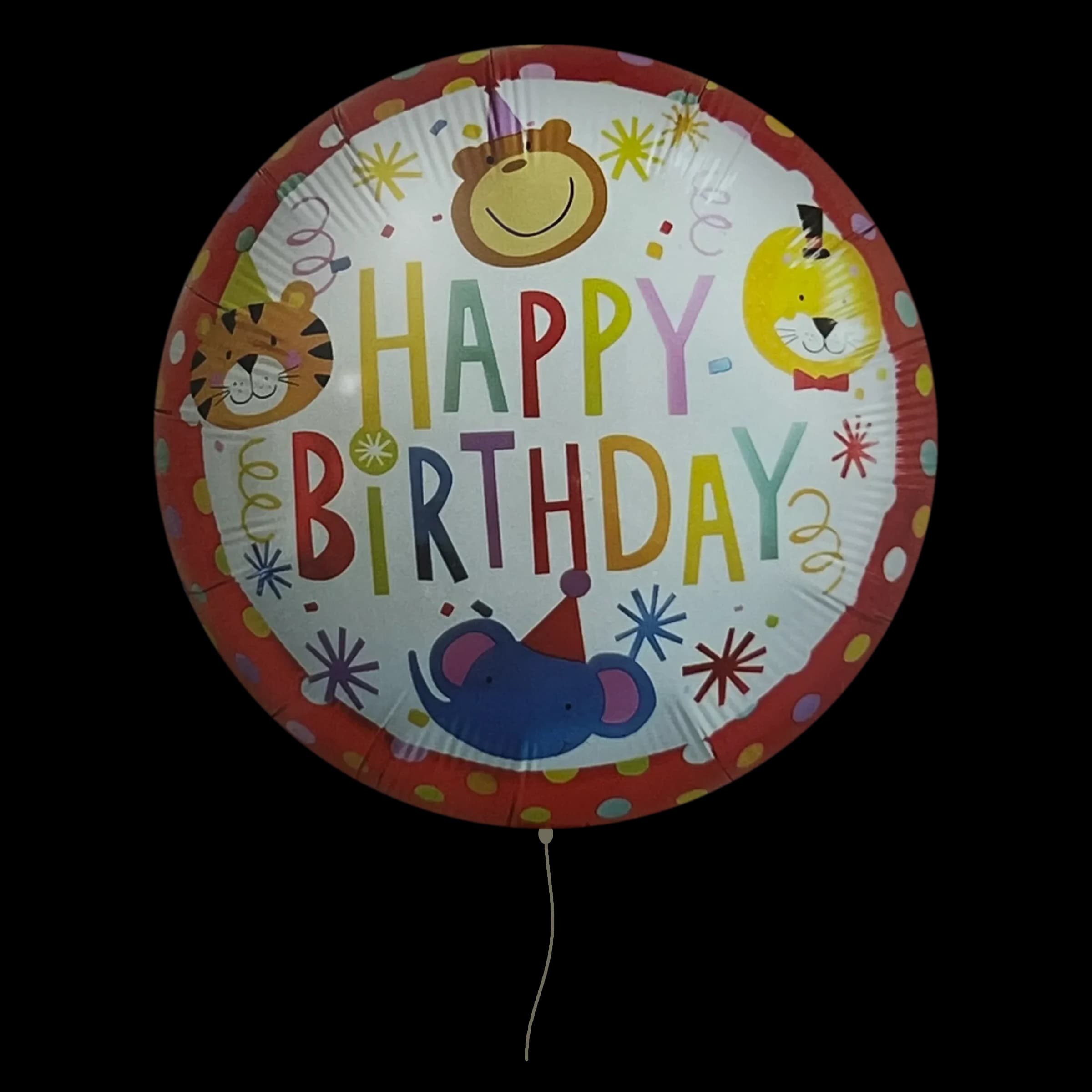 Balon Happy Birthday - životinje