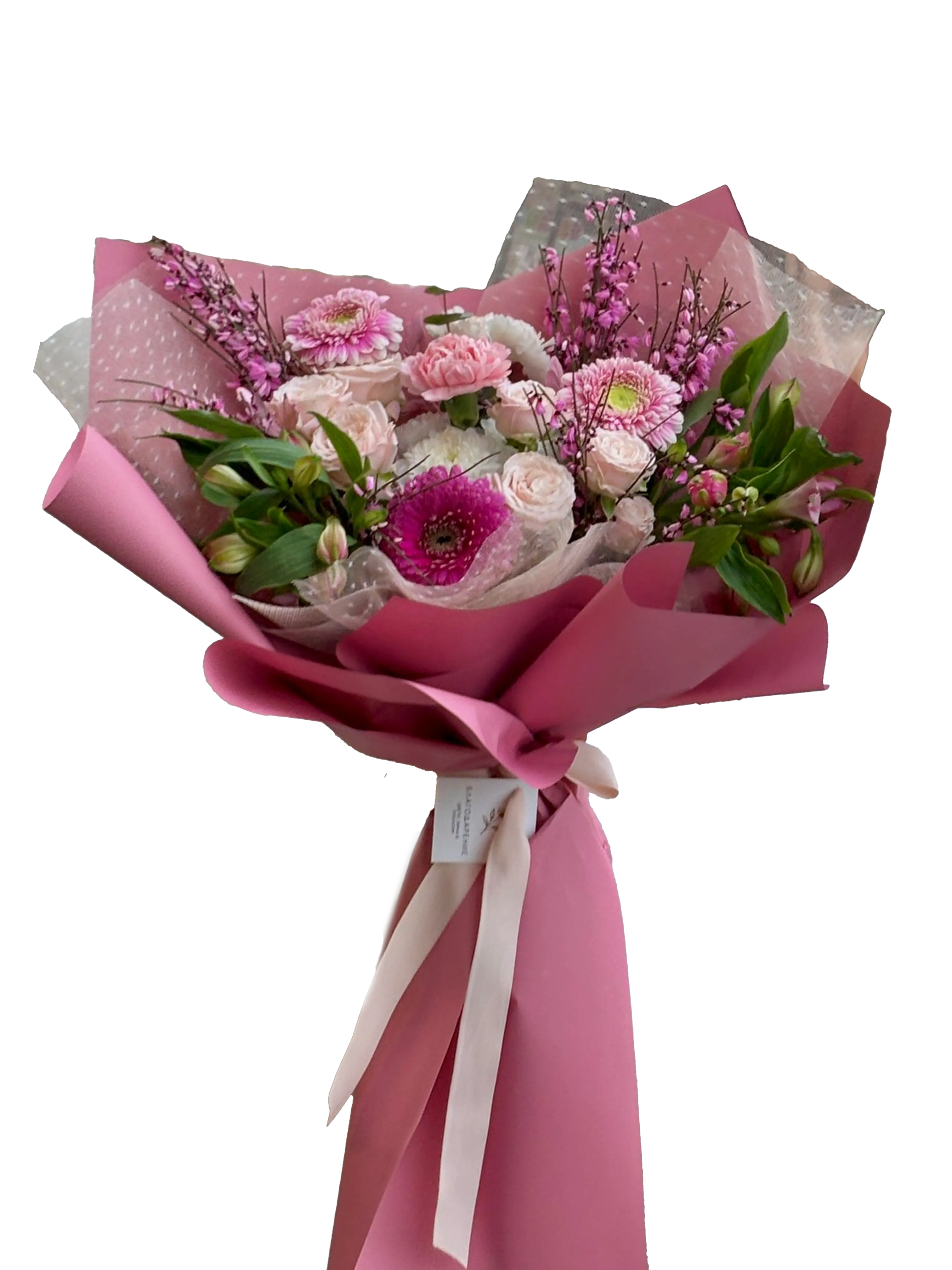 Roze buket sa gerberima